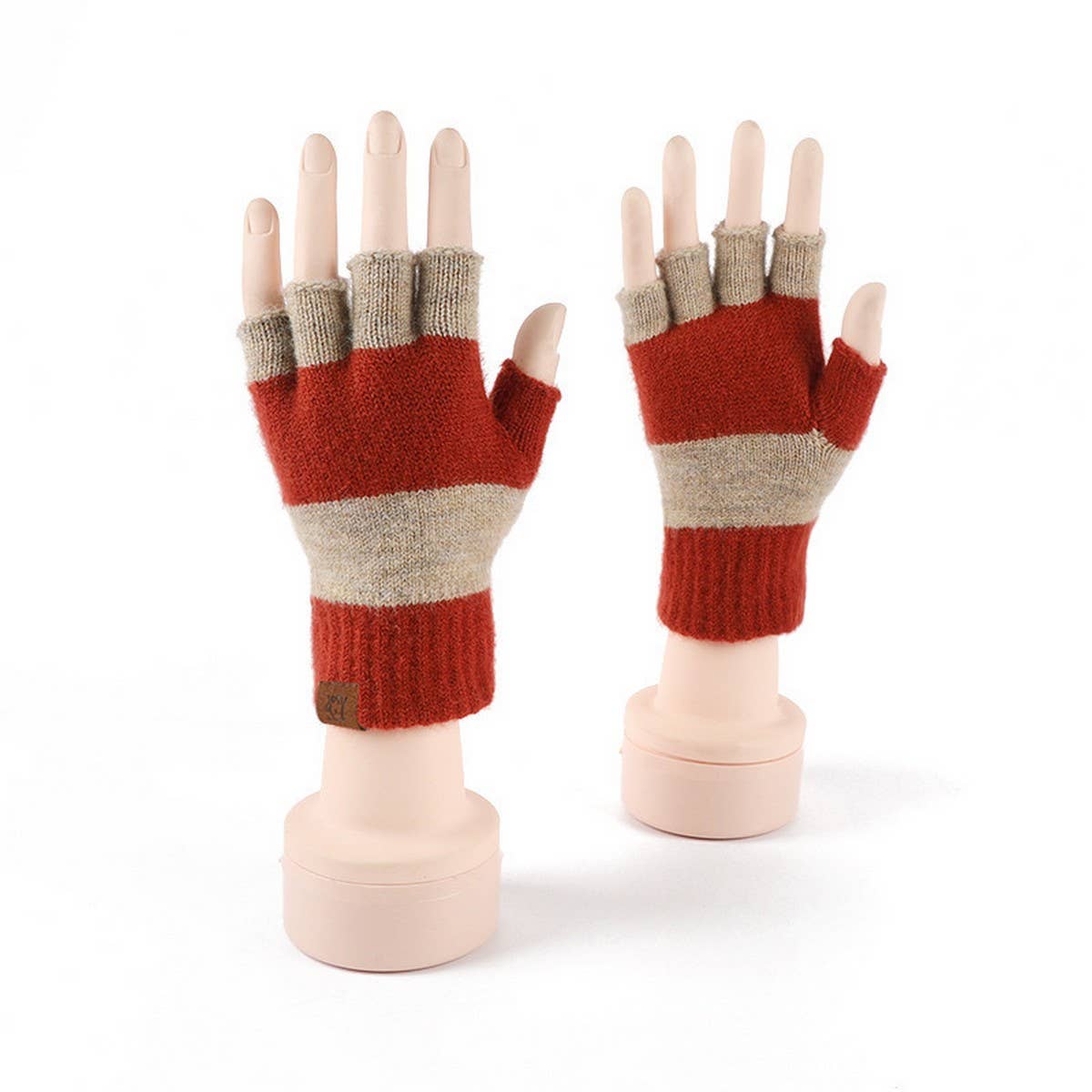 WINTER FINGERLESS KNITTED WARM TOUCHSCREEN GLOVES