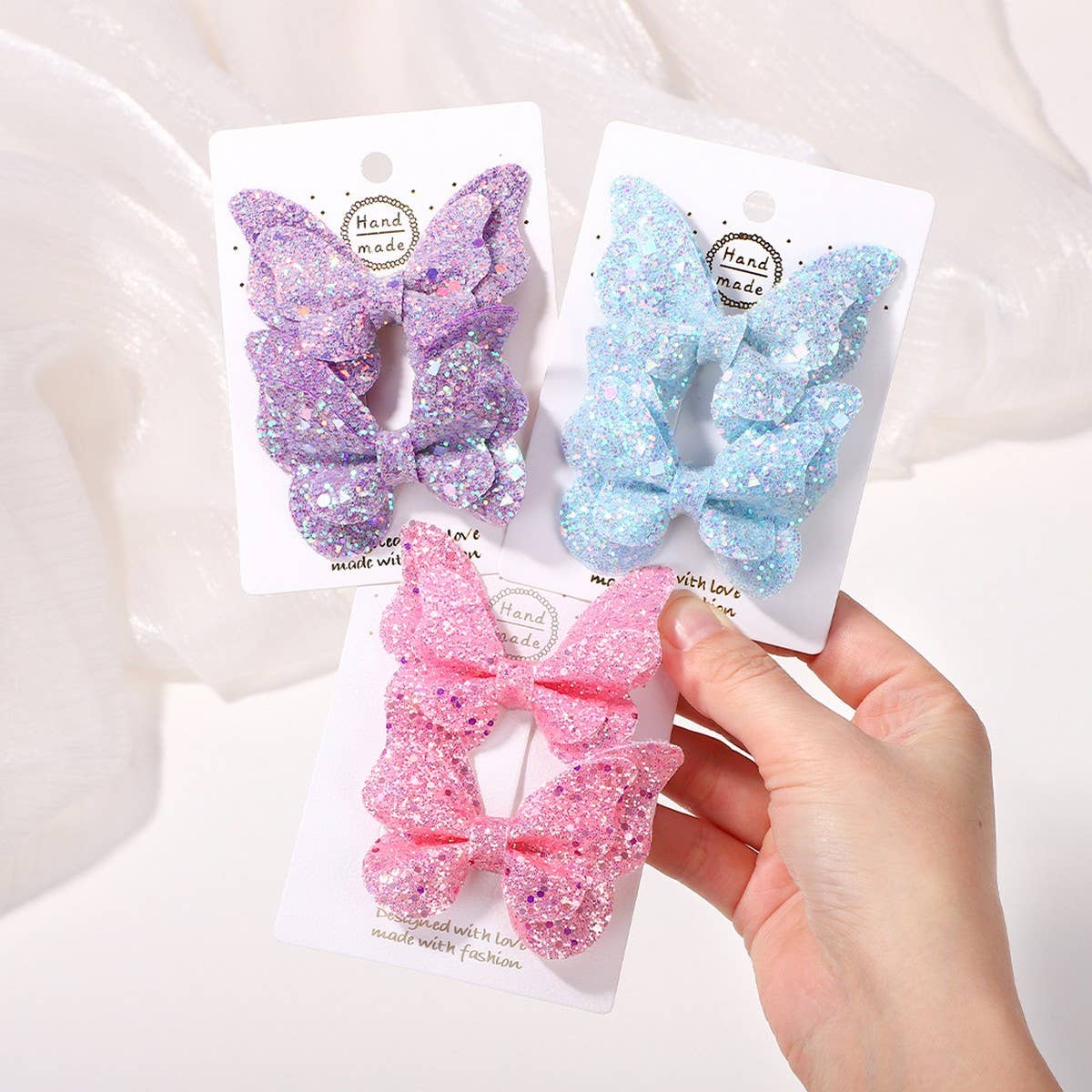 3D Gradient Glitter Bow Baby Hair Clip_CWAHA6755
