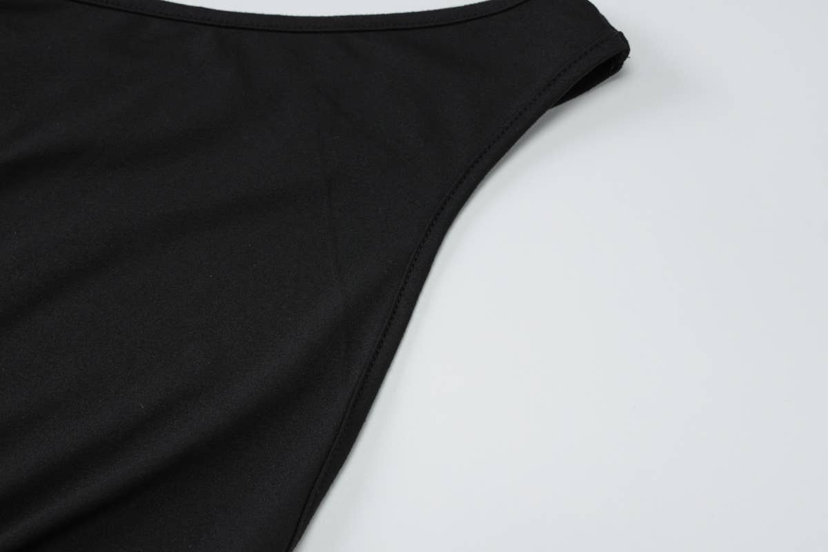 One Shoulder Cutout Backless Maxi Dress