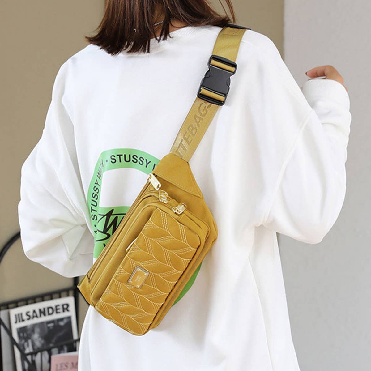 SPORTS WAIST BAG CASUAL CROSSBODY SHOULDER BAG_CWASC1747