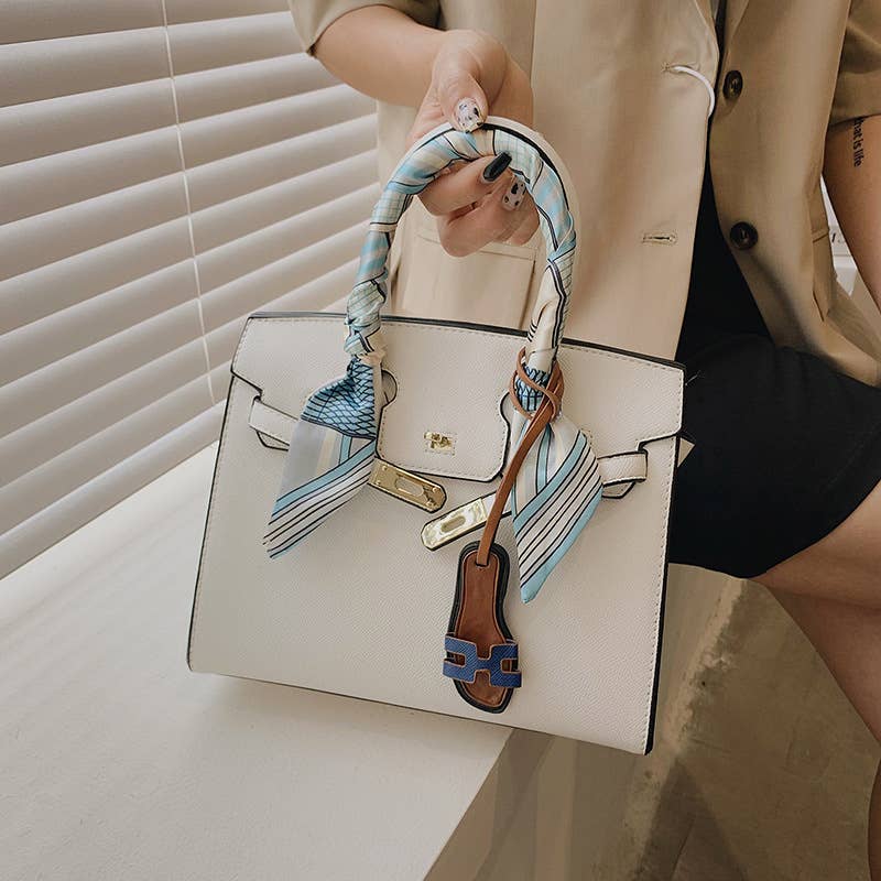 Retro large-capacity hand-held crossbody bag