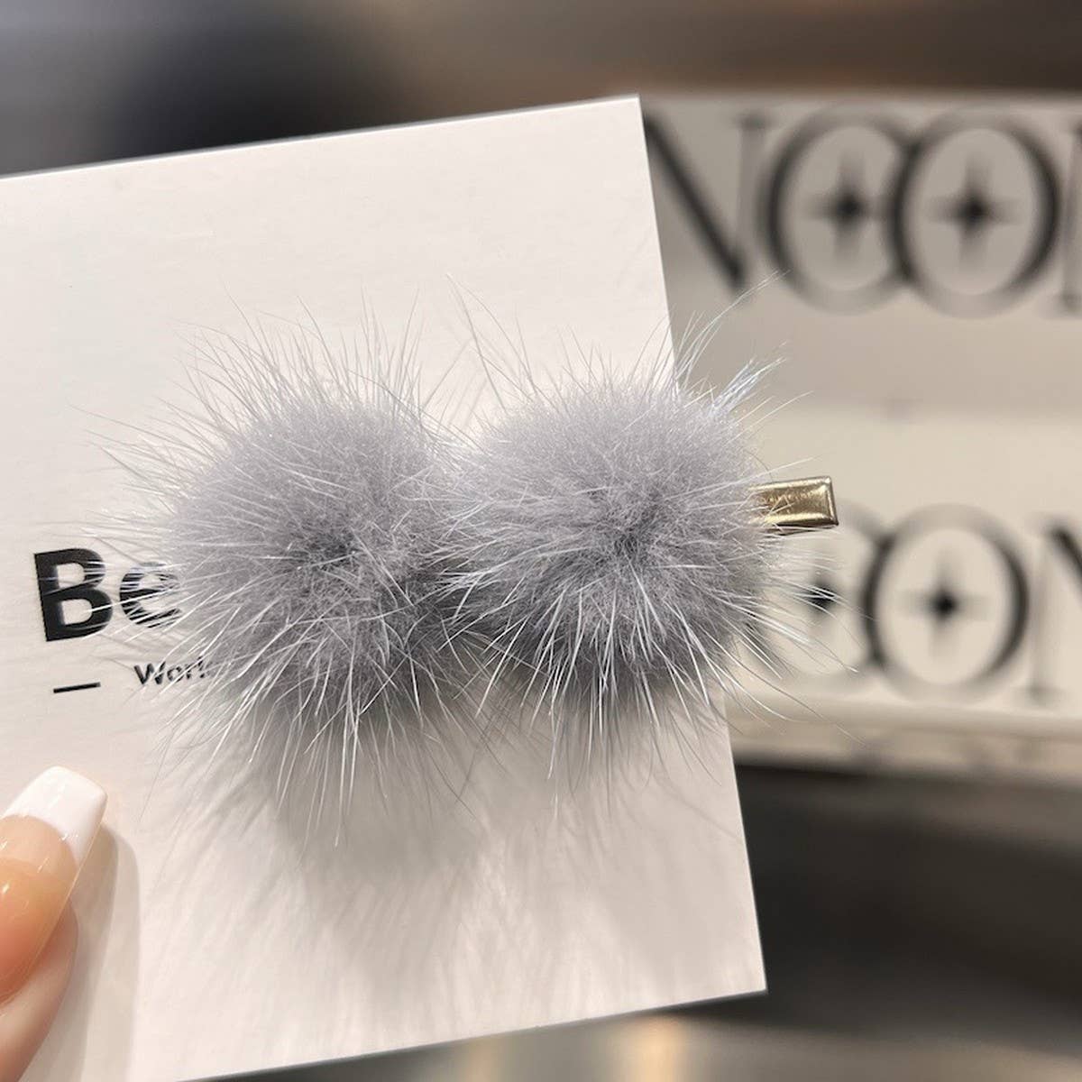 CUTE FURRY HAIRPIN DUCKBILL CLIP BANGS HAIRPIN
