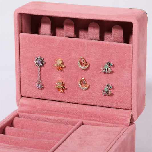 Halloween Devil Spider Witch Bat Heart Earrings