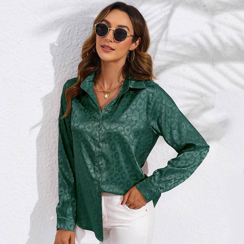 Women's satin fancy shirt