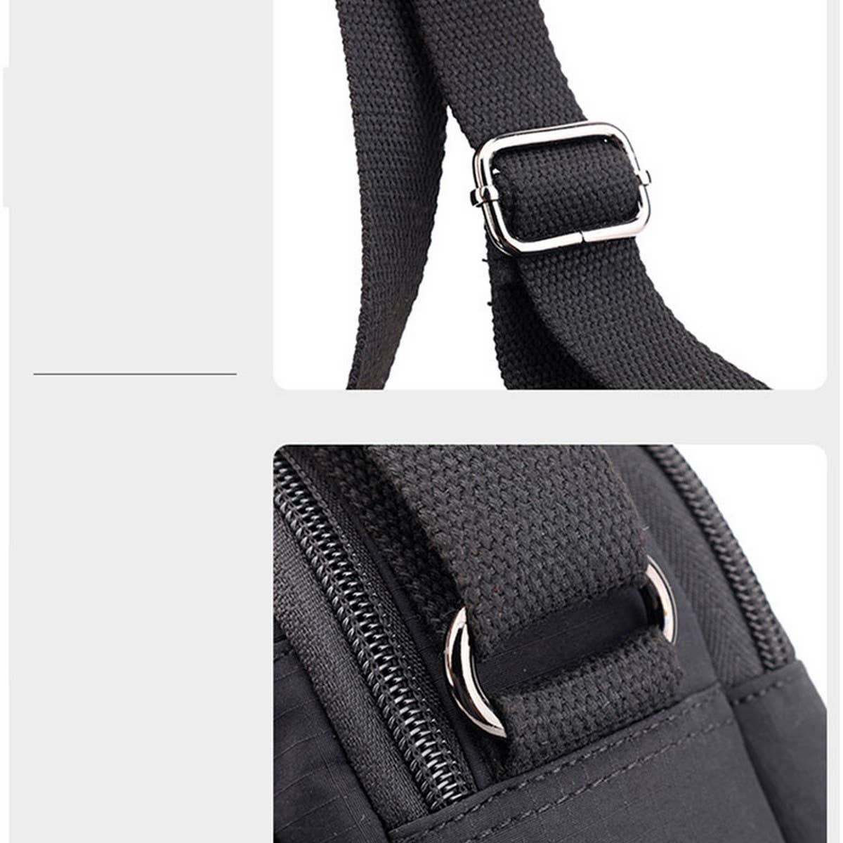 CASUAL SIMPLE NYLON SHOULDER CROSSBODY BAG_CWASC1775