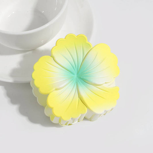 SWEET CANDY-COLORED CURLING HEART FLOWER CLIP