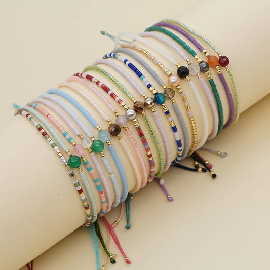 BOHEMIAN SEMI-PRECIOUS STONE BEADED BRACELET_CWAB4623