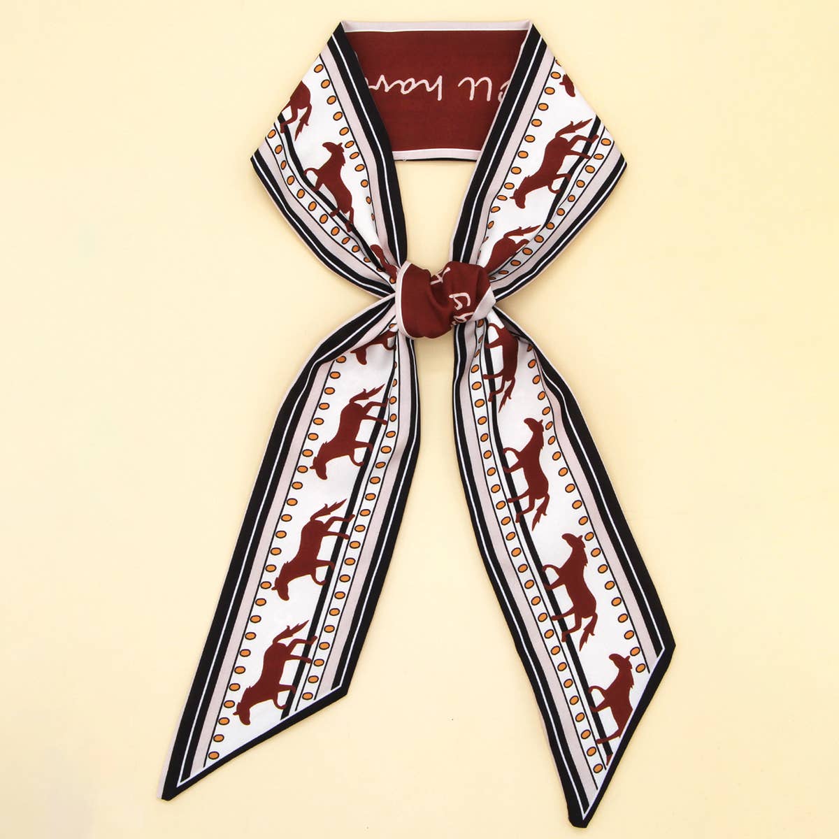 Chic Floral Letter Twilly Scarf Gift Wrap_CWASC0098