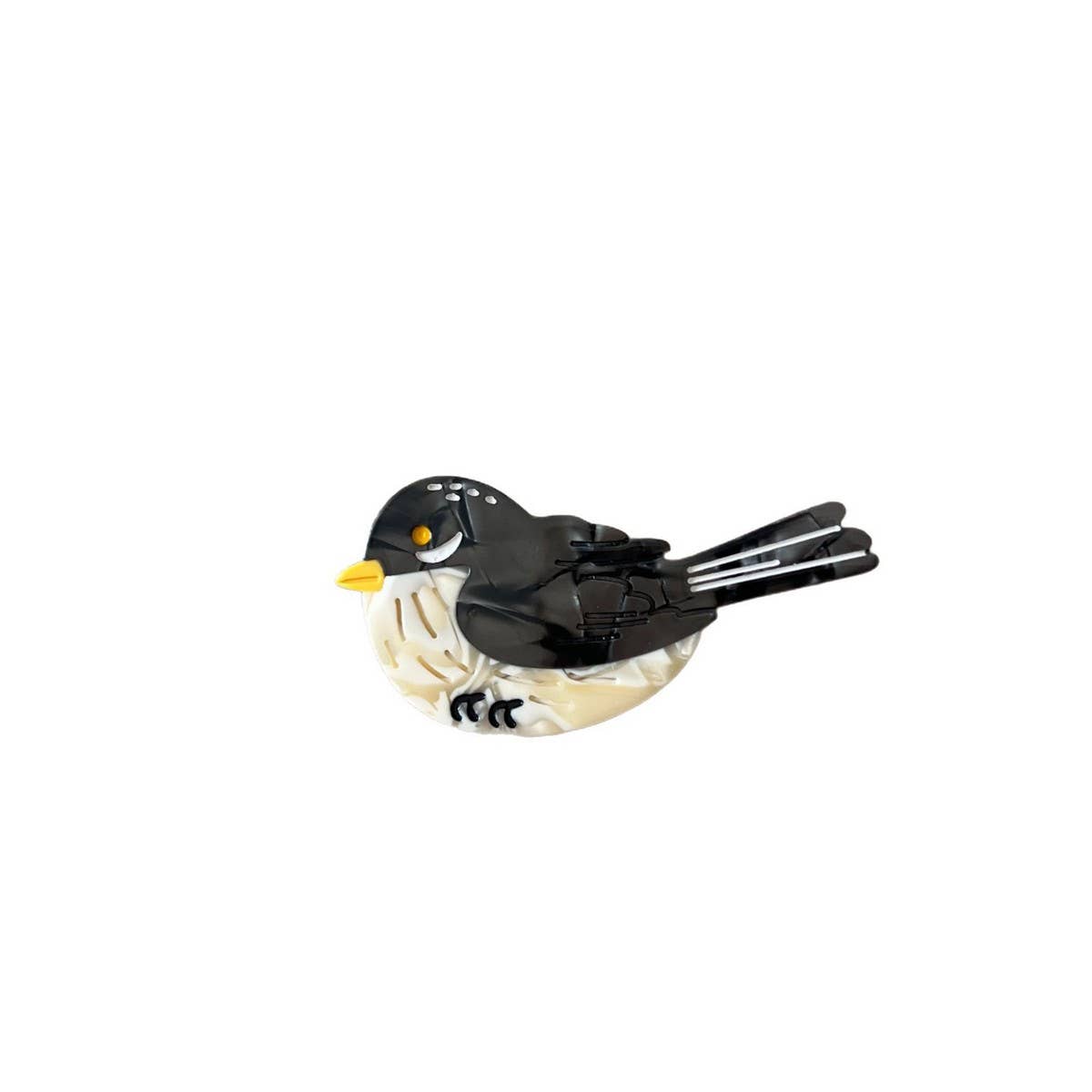 CWAHA07744_CARTOON TULIP BIRD ACETATE HAIR CLIP FOR WOMEN