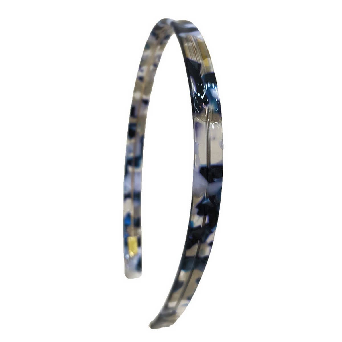 SIMPLE 1CM NARROW ACETATE HAIRBAND HAIRPIN