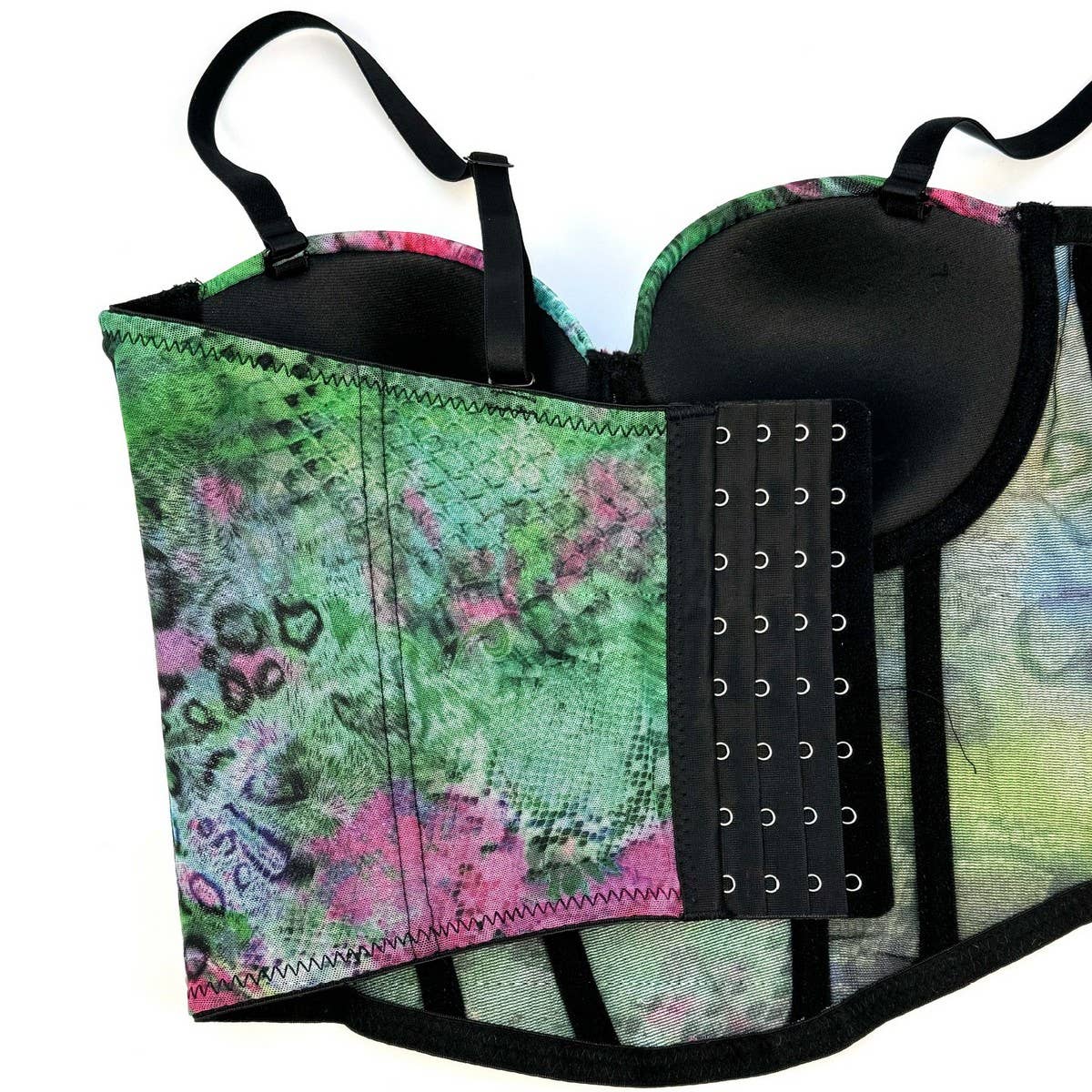 PRINTED SUSPENDERS SEXY HOT GIRL HERRINGBONE BRA_CWMM4129