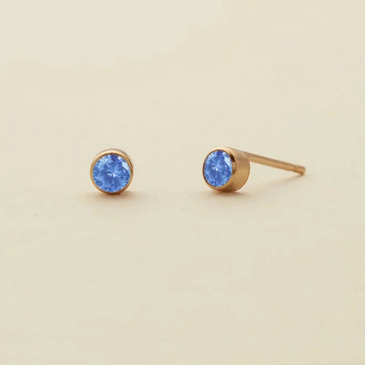 Zodiac Birthstone Zircon Stud Earrings Colorfast_CWAJE5027