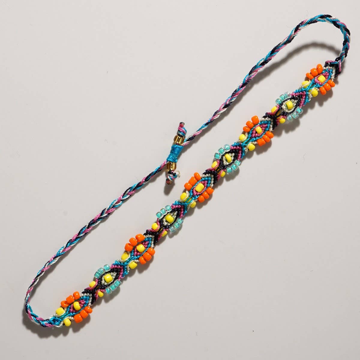 COLORFUL FLOWER RICE BEADS HANDMADE BEADED BRACELET