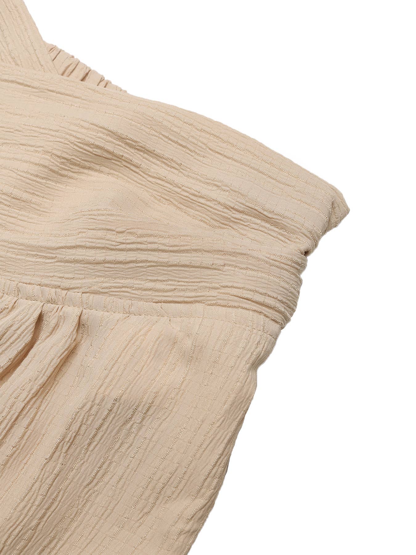 High-waisted solid color nine-inch pants