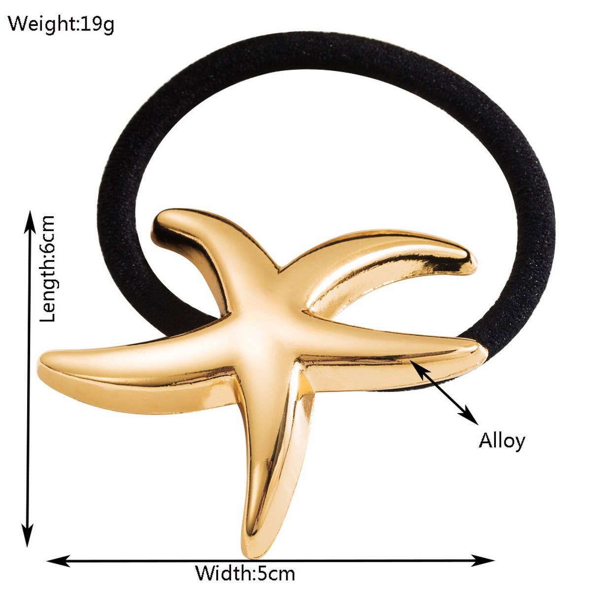 New Minimalist Flower Star Ponytail Hair Tie