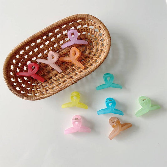 CHILDREN'S COLORFUL FROSTED CANDY COLOR HAIRPIN