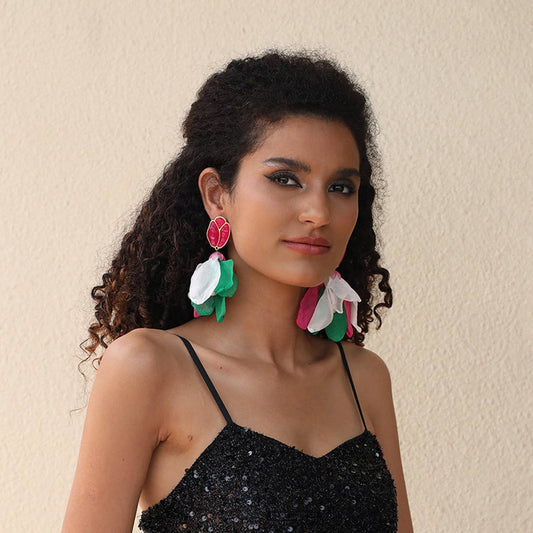 Boho Floral Earrings ??Original Handmade Design_CWMM6181