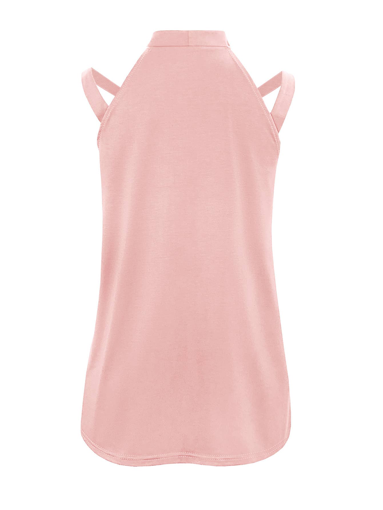 Solid color sleeveless sexy off-the-shoulder top