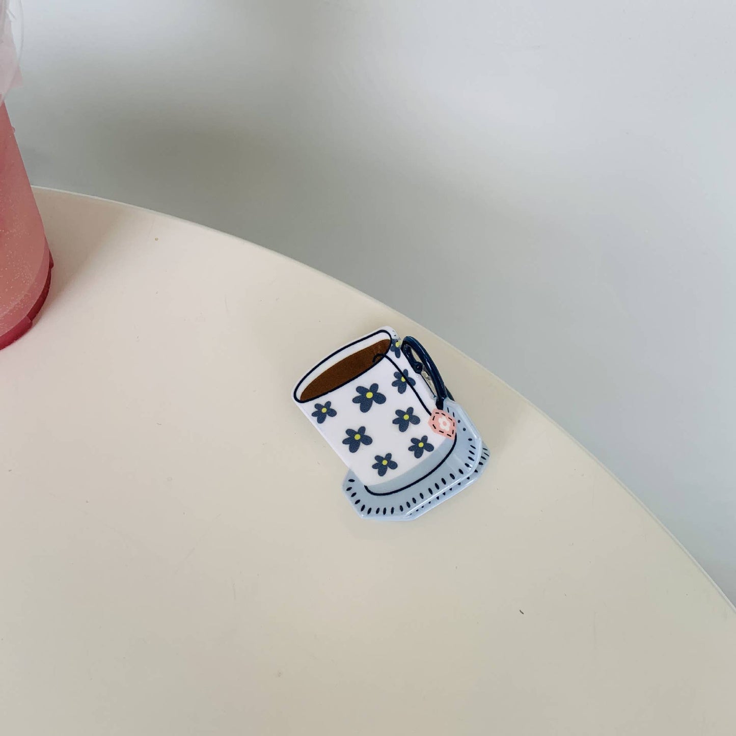 Acrylic Coffee Cup Hair Claw - Cute Shark Clip_CWASC1585