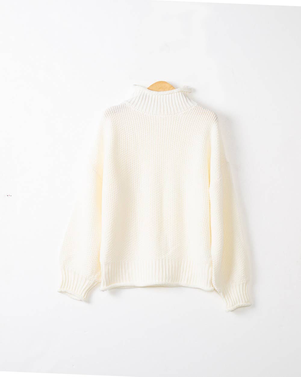 STYLISH CASUAL TURTLENECK SWEATER IN SOLID COLOR