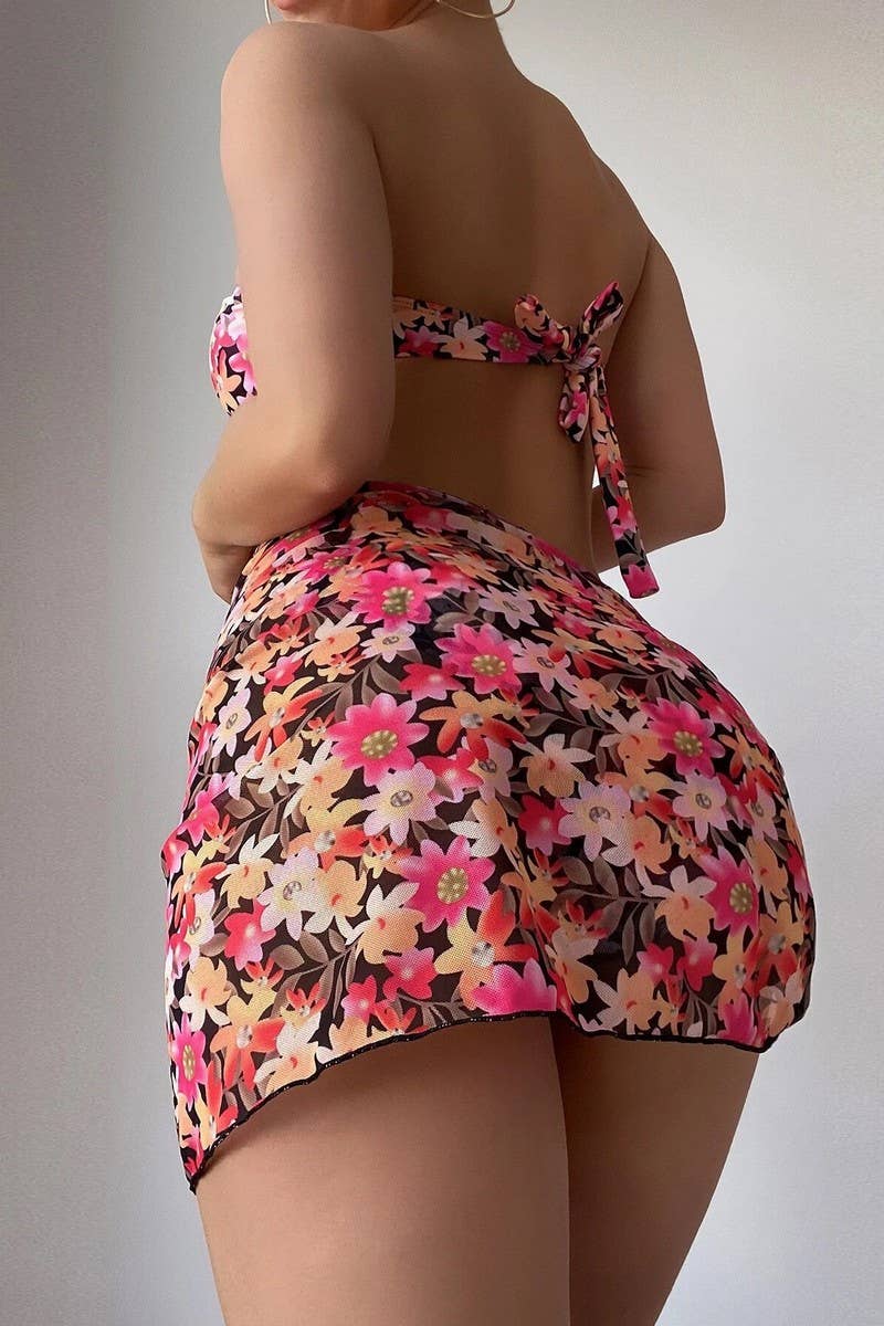 CWMW0901_DOUBLE-SIDED CONTRAST COLOR BEACH SWIMSUIT