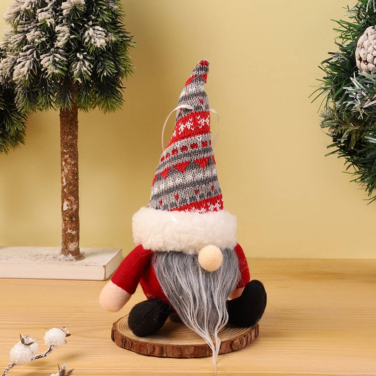 KNITTED HAT BALL FOREST OLD MAN PENDANT DECORATION