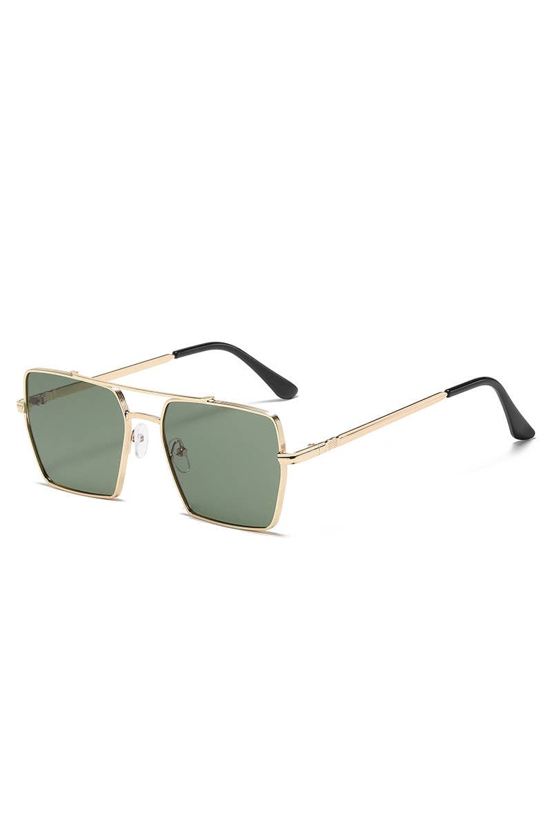 FLAT TOP FRAME SQUARE SUNGLASSES