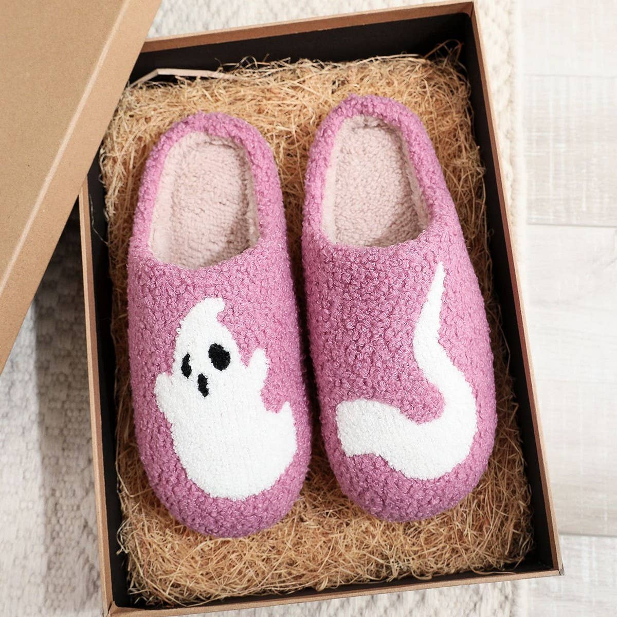 HALLOWEEN GHOST CUTE CARTOON COTTON SLIPPERS