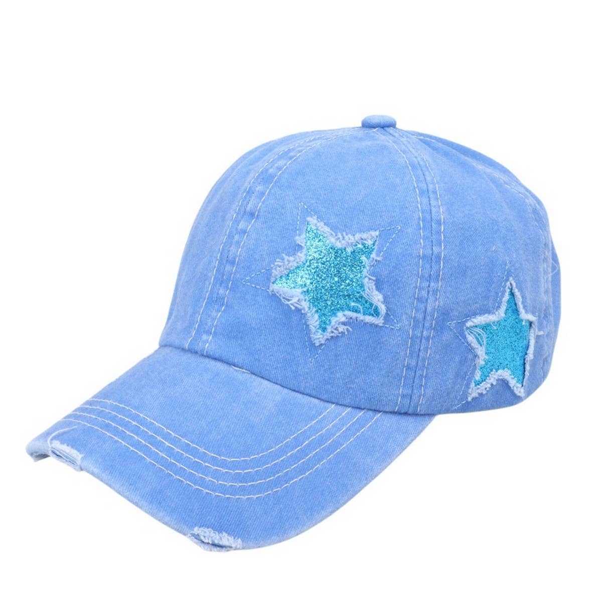 Women's Star Sequin Baseball Cap,  Sun Hat CWAH1126