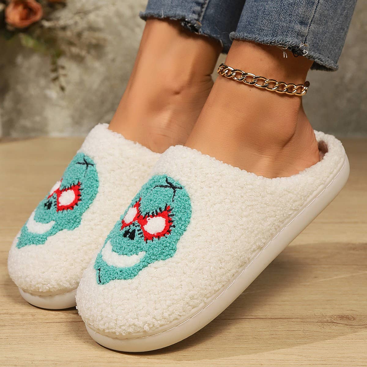 HALLOWEEN COTTON SLIPPER HOME INDOOR WARM SLIPPERS