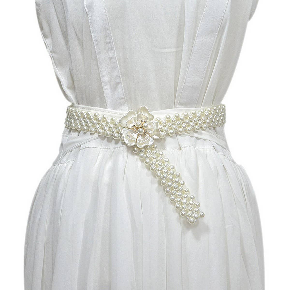 WIDE BELT WITH FLORAL RHINESTONES AND PEARLS_CWABE0500