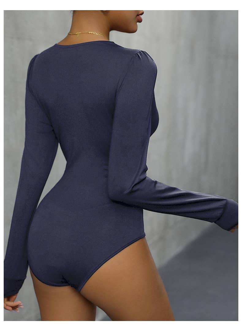 Lace patchwork V-neck jumpsuit