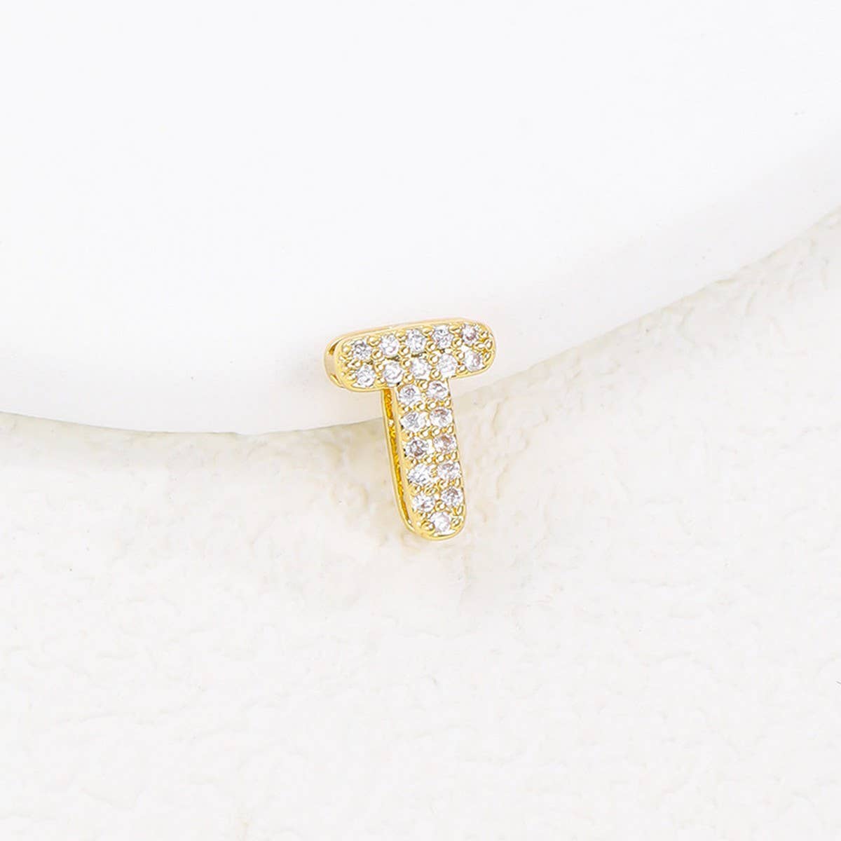 Tiny Zirconia Pendant 26 Letters Necklace