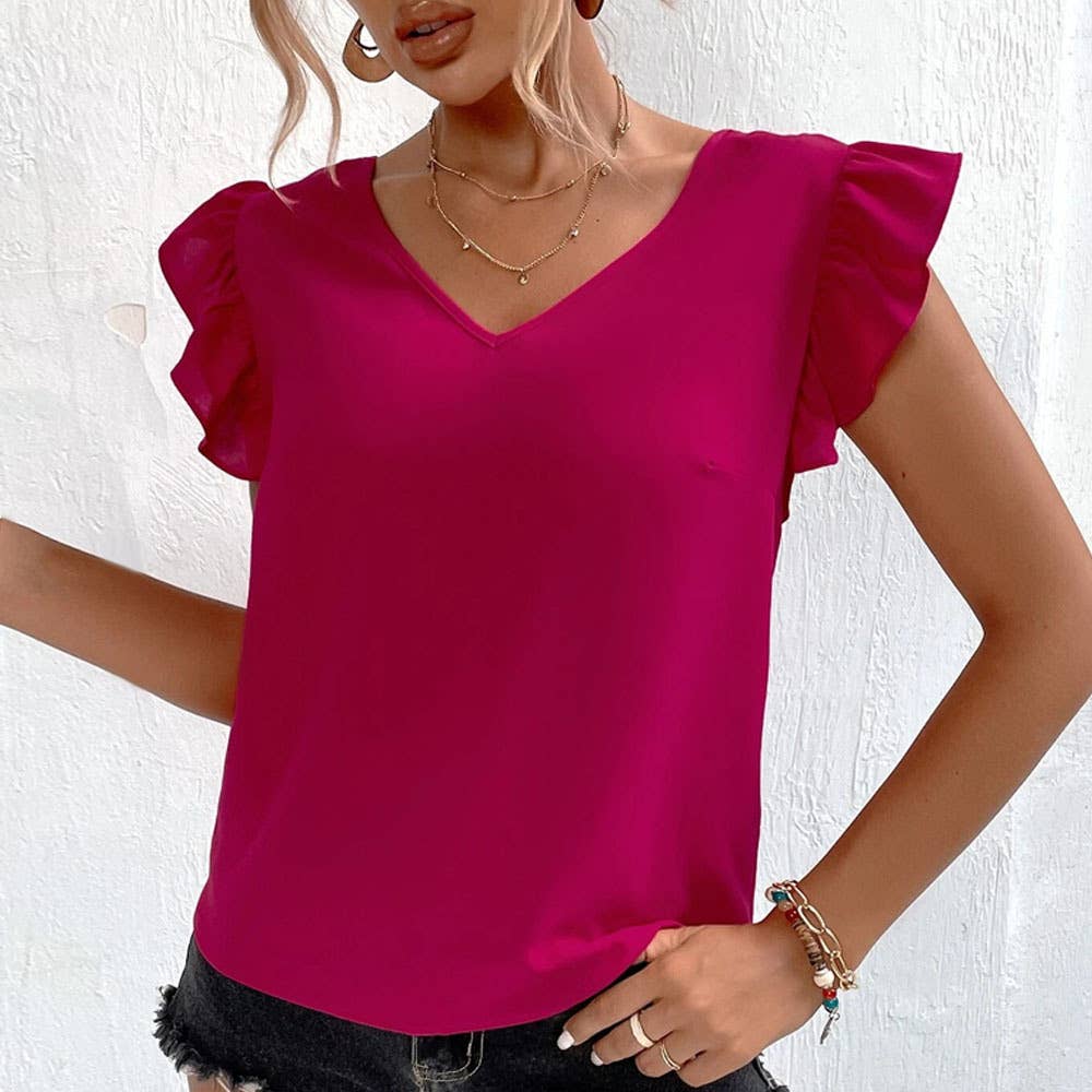 Backless, strappy, V-neck, loose and casual vest