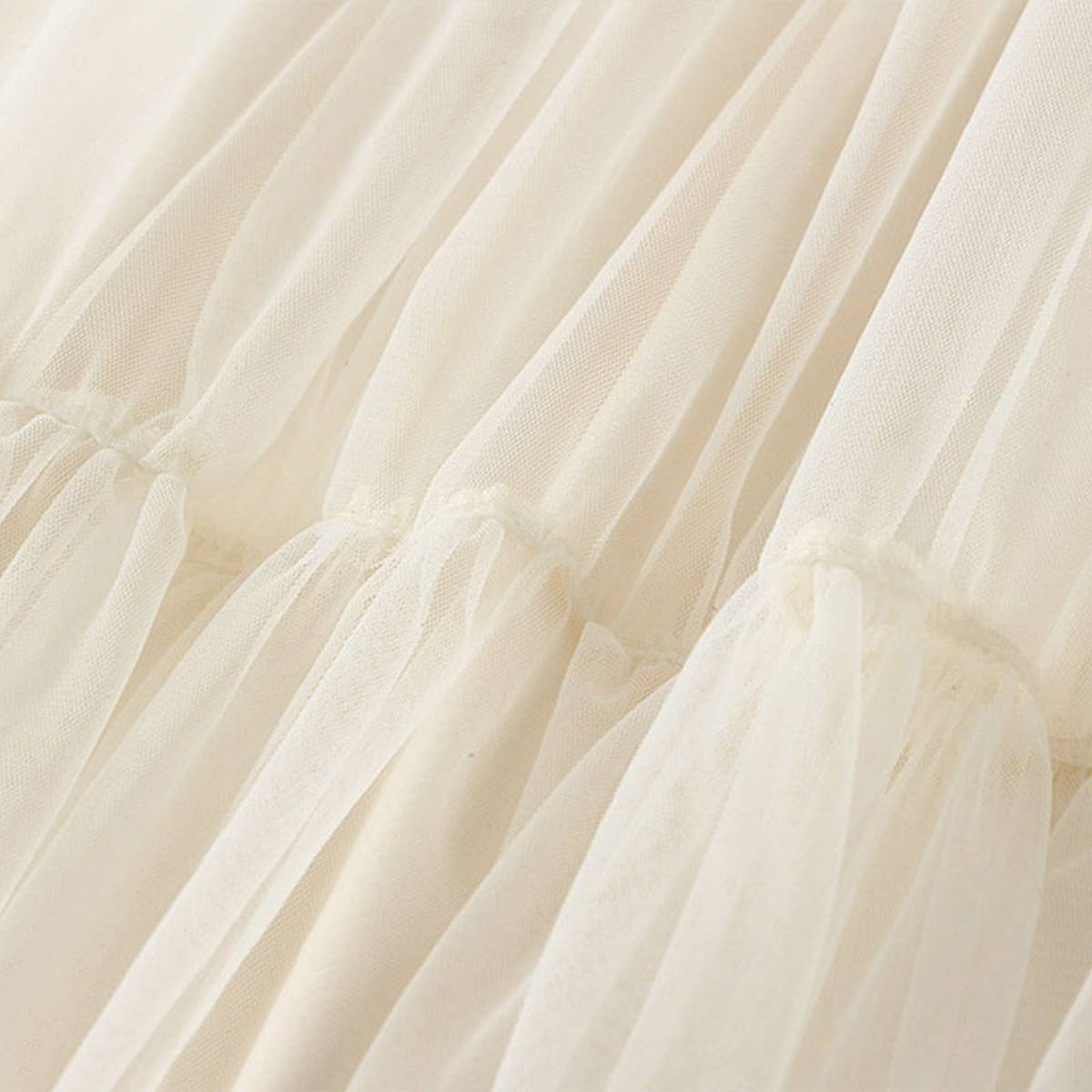 High-Waist Slimming Tulle Puff Skirt