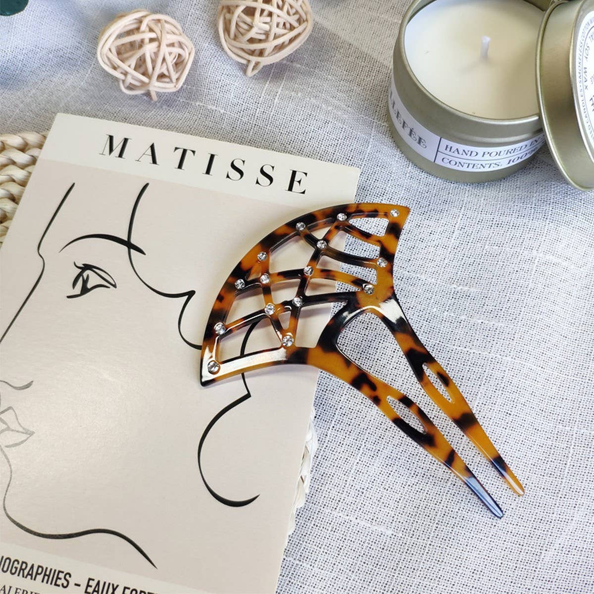 RETRO ETHNIC FAN-SHAPED COMB BACK HEAD HAIR FORK_CWAHA4219