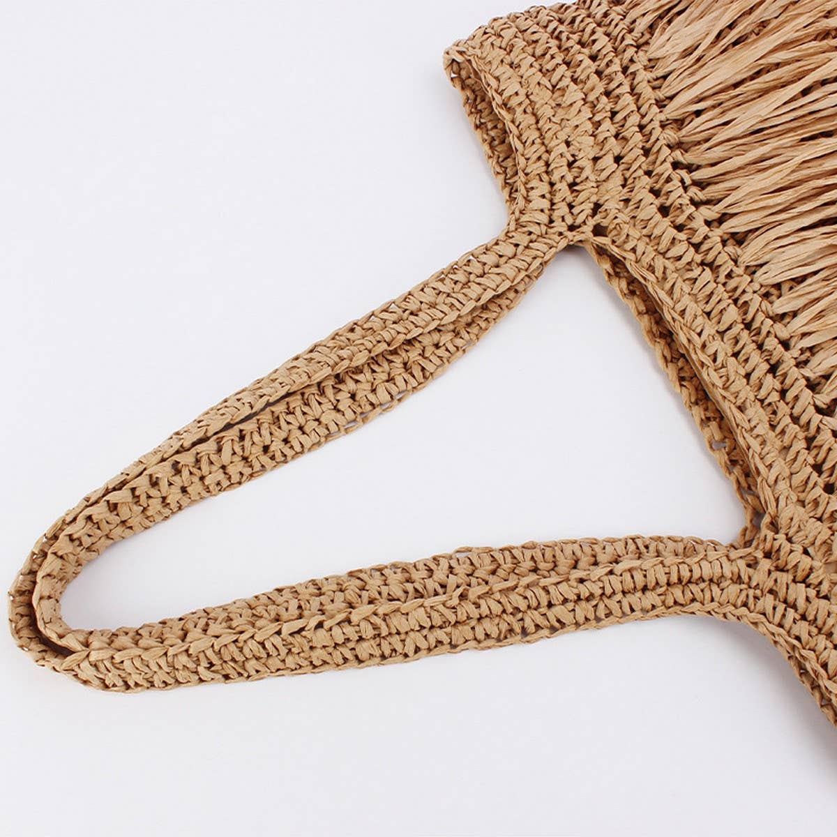 NEW FASHION TASSEL PAPER ROPE BRAIDED BAG_CWAB4699