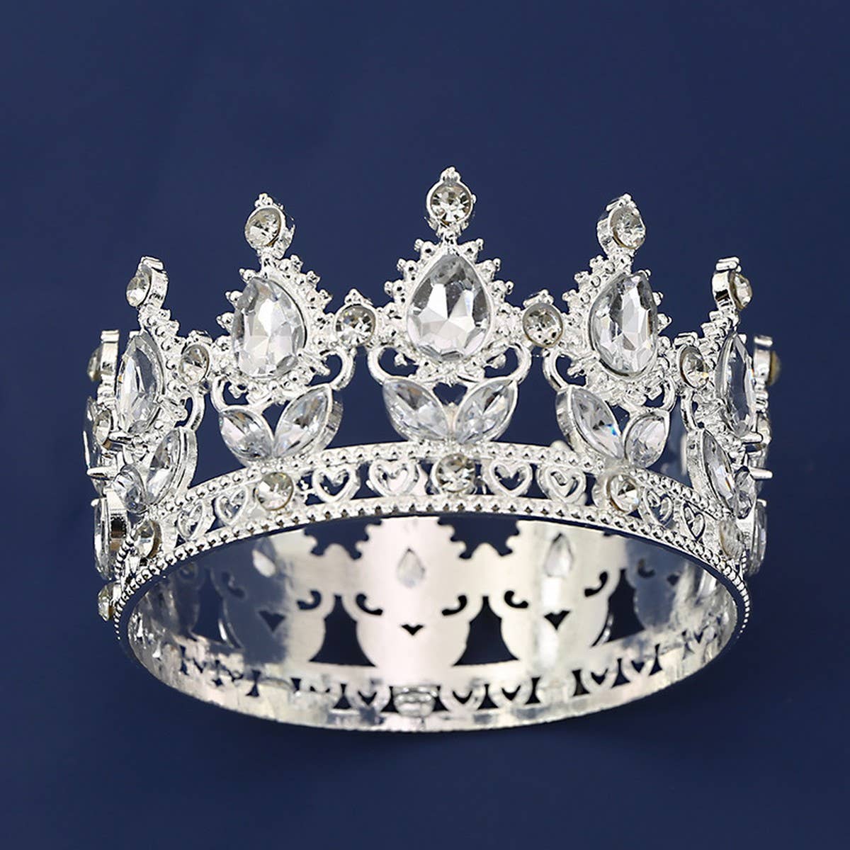 FLOWER CAKE DECORATION WEDDING CRYSTAL TIARAS