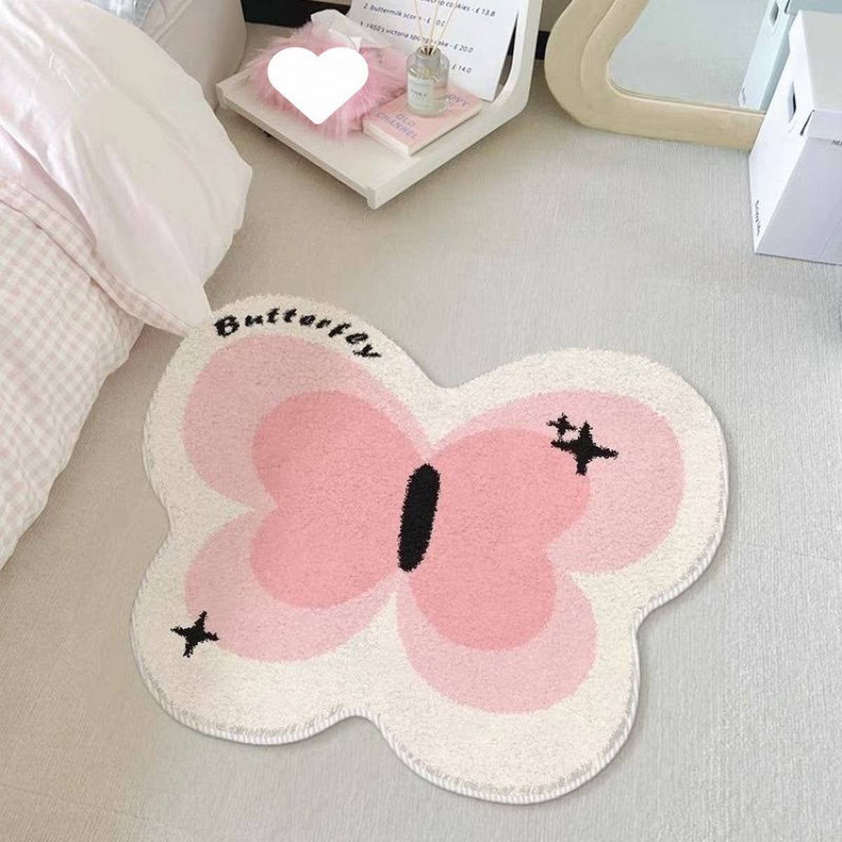Dopamine Butterfly Rug, Cute Kids¡¯ Room Mat