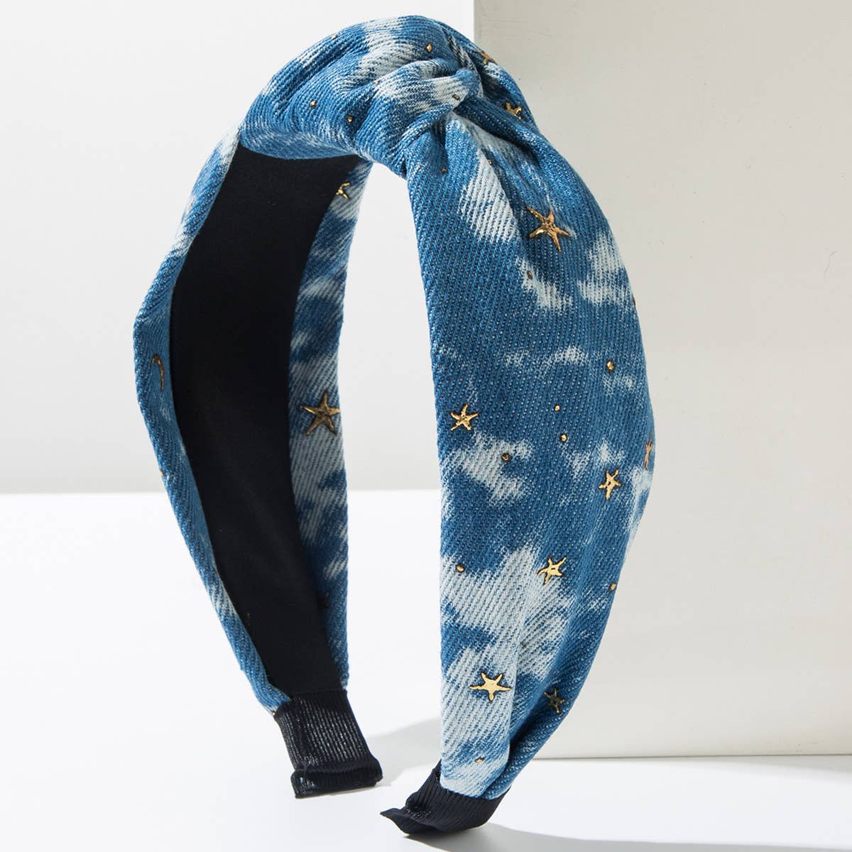 NEW TIE-DYE DENIM HEADBAND_CWAHA1983