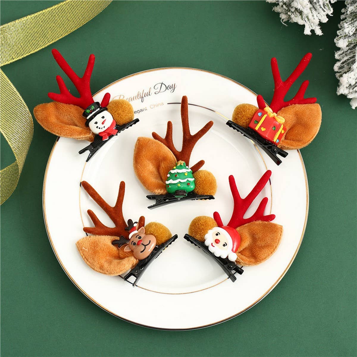 CHRISTMAS CUTE ELK ANTLERS HAIRPIN