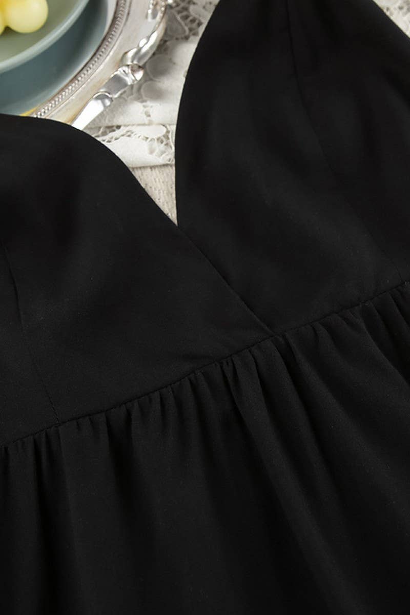 CWSPJ0172_WOMEN'S SHORT SUSPENDER HOME WEAR NIGHTDRESS