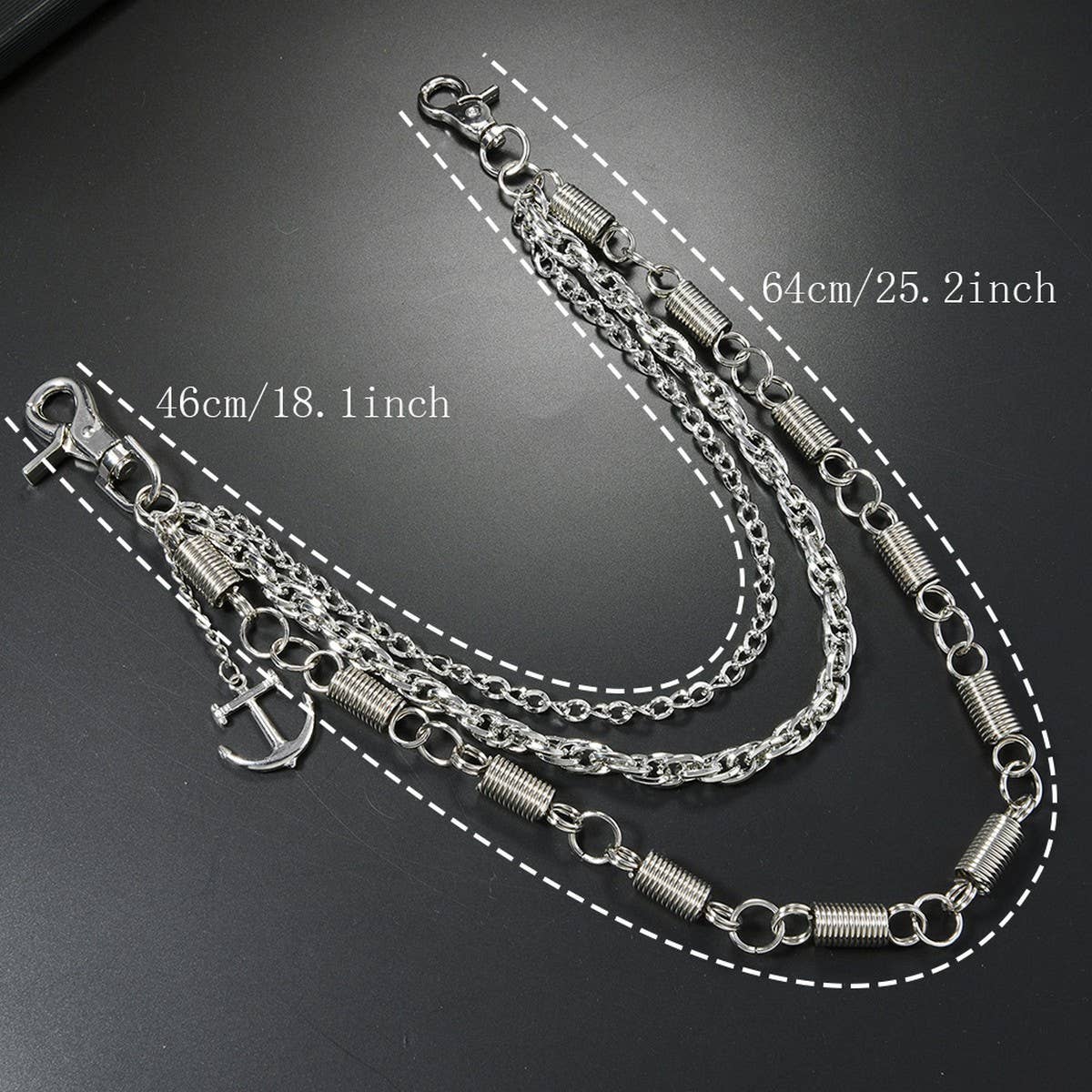 MEN'S PERSONALIZED HIP HOP METAL JEANS CHAIN
