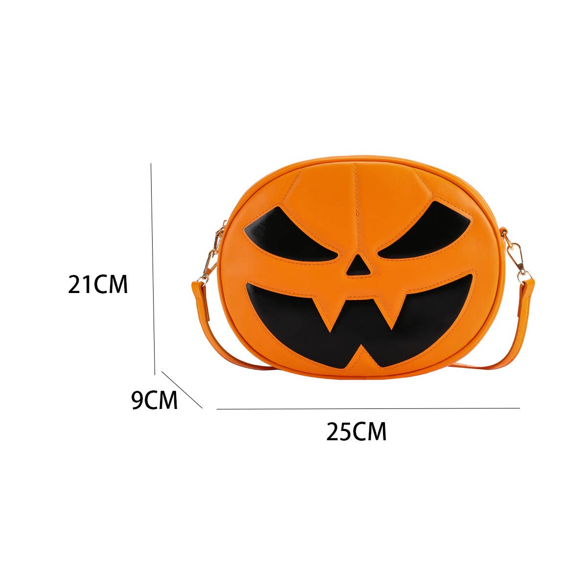 HALLOWEEN PUMPKIN CARTOON SHOULDER CROSSBODY BAG_CWAB0990
