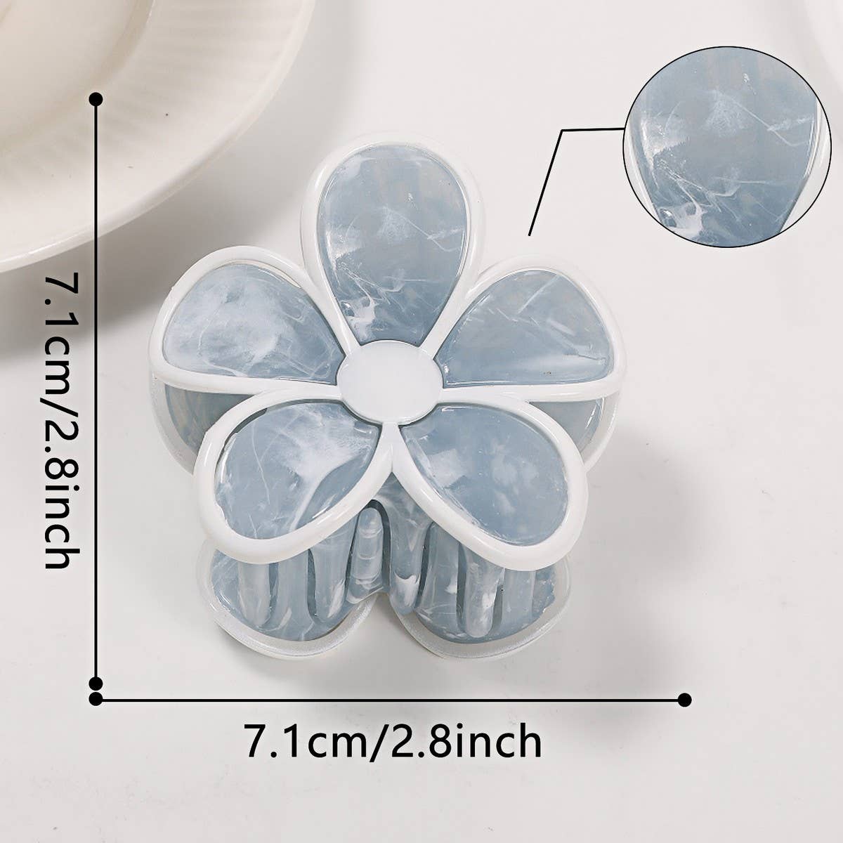 GOLD FLORAL FLOWER HAIR CLAW CLIPS FOR FALL_CWAHA0681