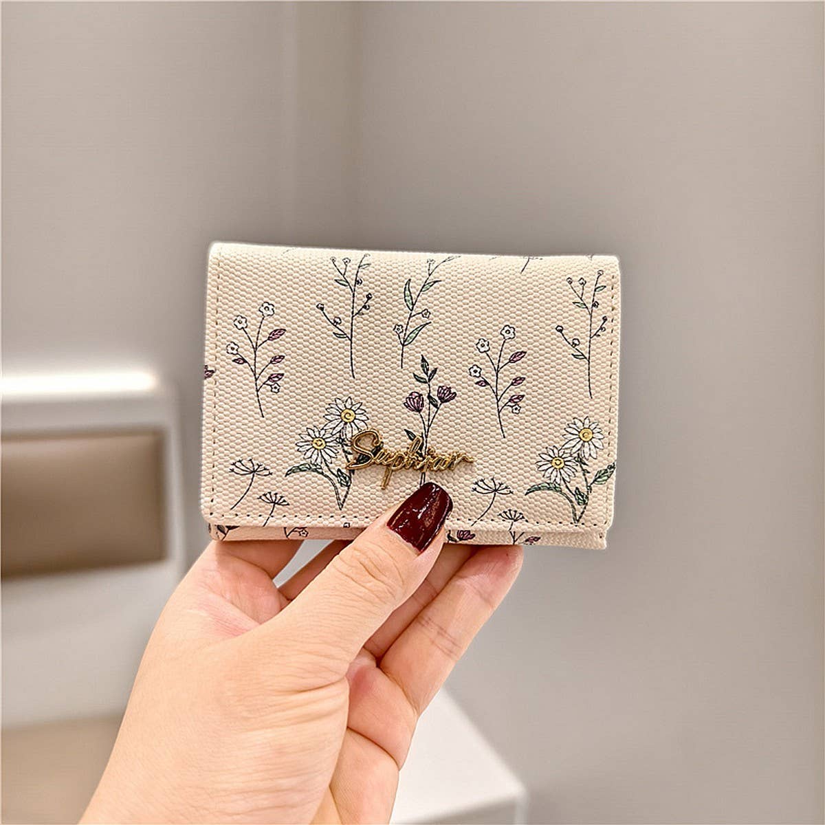 2024 NEW PRINTED FLORAL SHORT MINI WALLET_CWAB2548