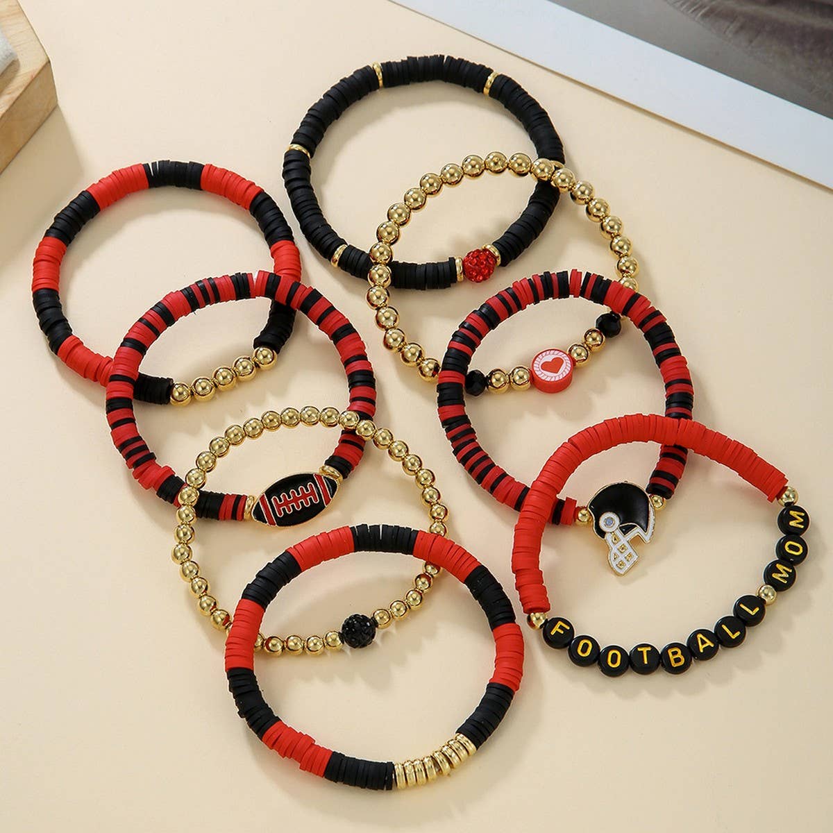 BRACELET 8-PIECE SET POLYMER CLAY BRACELET_CWMM3512