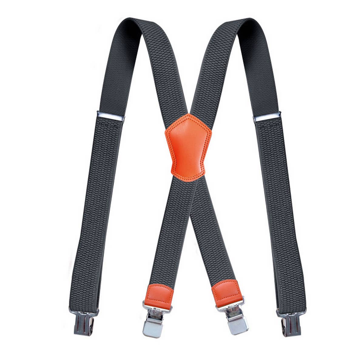 UNISEX ELASTIC X-SHAPED SUSPENDER CLIP