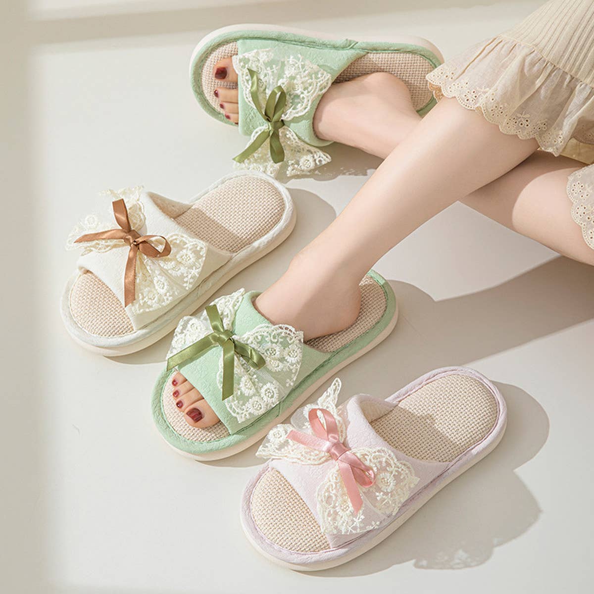 2024 NEW LACE BOW LINEN SLIPPERS_CWSHS0845
