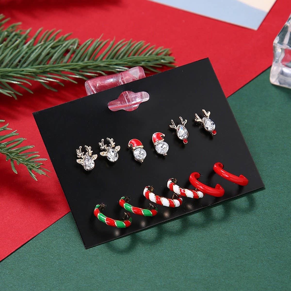CHRISTMAS EARRING COMBINATION CARTOON EARRING SET